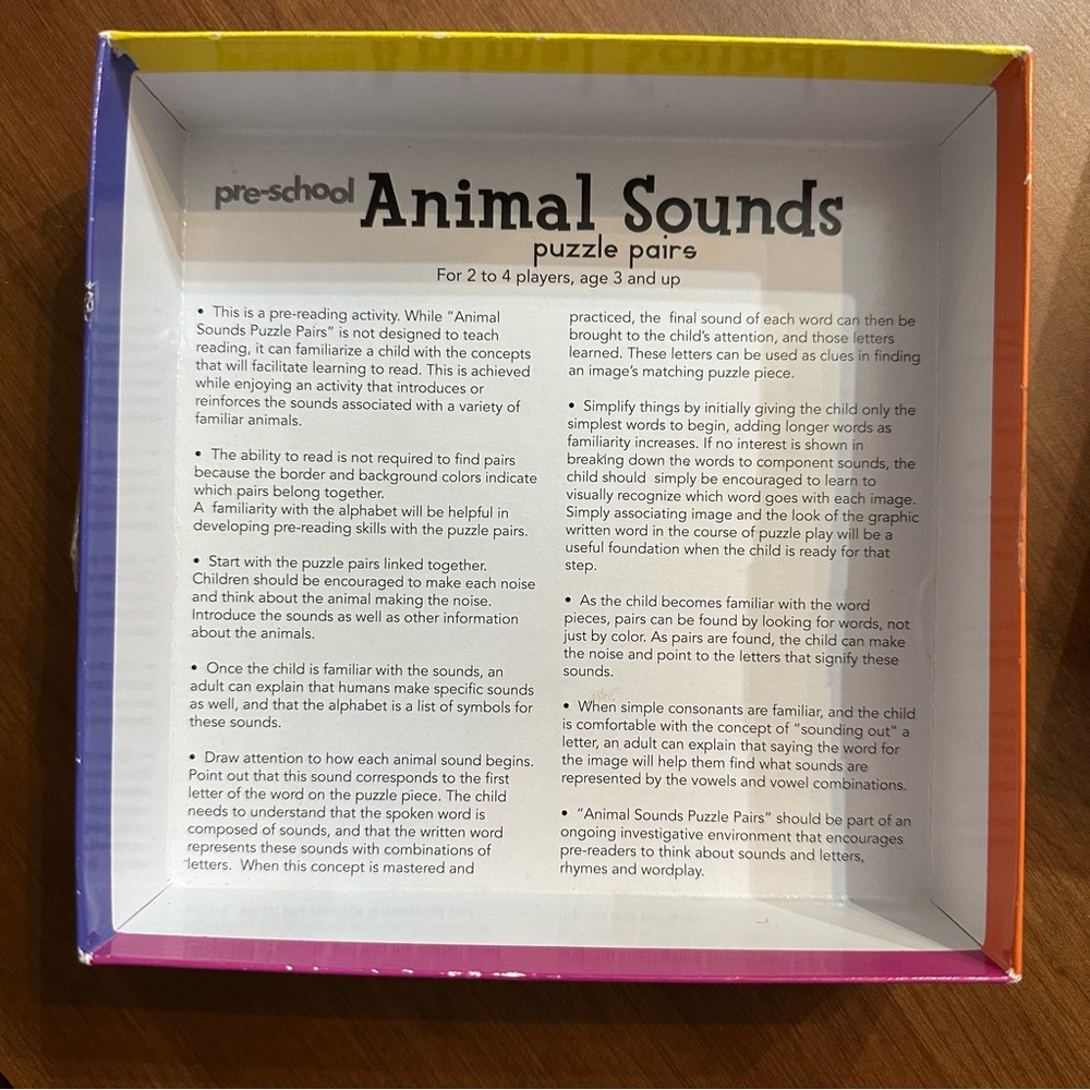 eeBoo Animal Sounds Pre-school Puzzle Pairs, - Picture 4 of 4